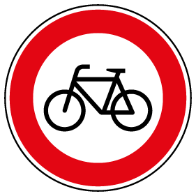 fahrradverbot